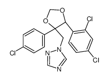 1-[[(4S,5R)-4-(4-chlorophenyl)-5-(2,4-dichlorophenyl)-1,3-dioxolan-4-yl]methyl]-1,2,4-triazole结构式