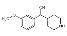 (3-Methoxy-phenyl)-piperidin-4-yl-methanol Structure