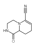 2H-Pyrido[1,2-a]pyrazine-6-carbonitrile,hexahydro-1-oxo-,cis-(9CI) Structure