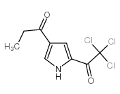 1- [5-(2,2,2-三氯乙酰基)-1H-吡咯-3-基]-1-丙酮结构式