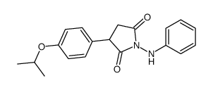 1-anilino-3-(4-propan-2-yloxyphenyl)pyrrolidine-2,5-dione结构式