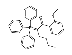 1-(2-methylsulfanylbenzoyl)pentylidene(triphenyl)phosphorane结构式