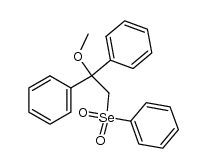 1-methoxy-1,1-diphenyl-2-phenylselenonylethane Structure