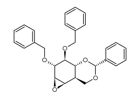 (1R,2S,5R,7R,8R,9R,10R)-8,9-dibenzyloxy-5-phenyl-4,6,11-trioxatricyclo[8.1.0.02.7]undecane结构式