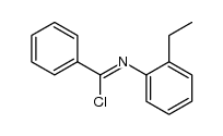 N-(2-ethylphenyl)benzimidoyl chloride结构式