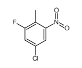 5-Chloro-1-fluoro-2-methyl-3-nitrobenzene structure