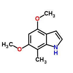 4,6-Dimethoxy-7-methyl-1H-indole结构式