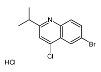 6-Bromo-4-chloro-2-isopropylquinoline hydrochloride Structure