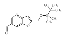 2-((tert-Butyldimethylsilyloxy)methyl)furo[3,2-b]pyridine-6-carbaldehyde picture