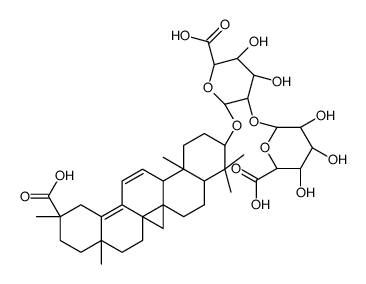 (2S,3S,4S,5R,6R)-6-[(2S,3R,4S,5S,6S)-2-[[(3S,4aR,6aR,6bS,8aS,11S,14aR,14bS)-11-carboxy-4,4,6a,6b,8a,11,14b-heptamethyl-1,2,3,4a,5,6,7,8,9,10,12,14a-dodecahydropicen-3-yl]oxy]-6-carboxy-4,5-dihydroxyoxan-3-yl]oxy-3,4,5-trihydroxyoxane-2-carboxylic acid Structure