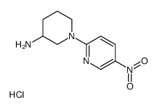 1-(5-nitropyridin-2-yl)-3-piperidinamine hydrochloride structure