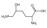 erythro-5-hydroxy-L-lysine结构式