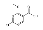 2-Chloro-4-(methylthio)pyrimidine-5-carboxylic acid Structure