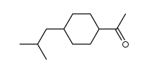 1-(4-isobutylcyclohexyl)-1-ethanone Structure
