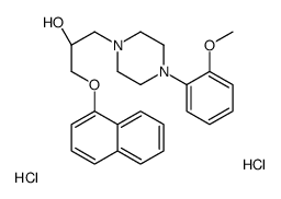 (2S)-1-[4-(2-methoxyphenyl)piperazin-1-yl]-3-naphthalen-1-yloxypropan-2-ol,dihydrochloride Structure