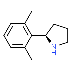 (R)-2-(2,6-二甲基苯基)吡咯烷结构式