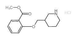 Methyl 2-(3-piperidinylmethoxy)benzoate hydrochloride Structure