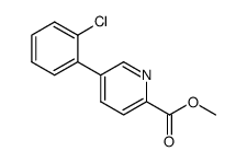 methyl 5-(2-chlorophenyl)picolinate结构式