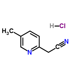 (5-Methyl-2-pyridinyl)acetonitrile hydrochloride (1:1)结构式