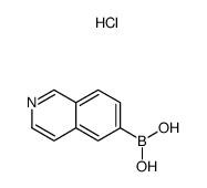 Isoquinolin-6-ylboronic acid hydrochloride (pentahydrate) structure