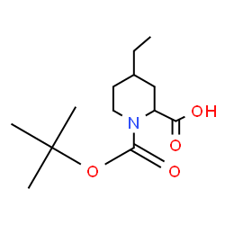 4-ETHYL-PIPERIDINE-1,2-DICARBOXYLIC ACID 1-TERT-BUTYL ESTER结构式