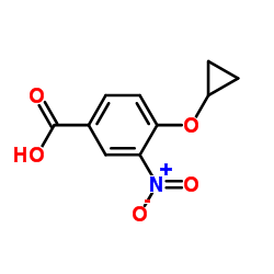 4-(Cyclopropyloxy)-3-nitrobenzoic acid结构式