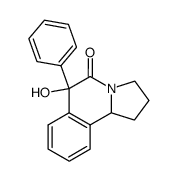 1,2,3,5,6,10b-hexahydro-5-oxo-6-phenylpyrrolo(2,1-a)isoquinolin-6-ol结构式