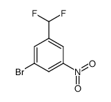 1-bromo-3-(difluoromethyl)-5-nitrobenzene结构式