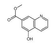 Methyl 5-hydroxy-7-quinolinecarboxylate结构式