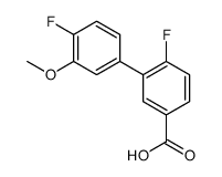 4-fluoro-3-(4-fluoro-3-methoxyphenyl)benzoic acid Structure