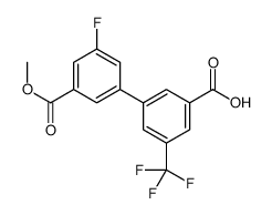 3-(3-fluoro-5-methoxycarbonylphenyl)-5-(trifluoromethyl)benzoic acid结构式