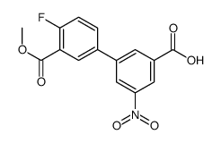 3-(4-fluoro-3-methoxycarbonylphenyl)-5-nitrobenzoic acid结构式