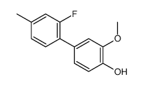 4-(2-fluoro-4-methylphenyl)-2-methoxyphenol结构式