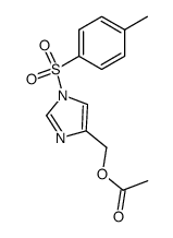 Acetic acid 1-(toluene-4-sulfonyl)-1H-imidazol-4-ylmethyl ester结构式