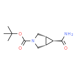 tert-butyl (1R,5S,6S)-rel-6-carbamoyl-3-azabicyclo[3.1.0]hexane-3-carboxylate结构式