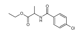 rac-ethyl 2-(4-chlorobenzamido)propanoate Structure