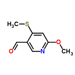 6-Methoxy-4-(methylthio)nicotinaldehyde structure