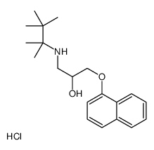 1-naphthalen-1-yloxy-3-(2,3,3-trimethylbutan-2-ylamino)propan-2-ol,hydrochloride结构式