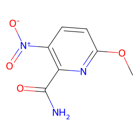 6-METHOXY-3-NITROPYRIDINE-2-CARBOXAMIDE structure