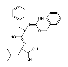 benzyl N-[(2S)-1-[[(2S)-1-amino-4-methyl-1-oxopentan-2-yl]amino]-1-oxo-3-phenylpropan-2-yl]carbamate结构式