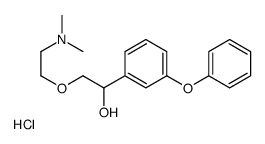 alpha-((2-(Dimethylamino)ethoxy)methyl)-3-phenoxybenzenemethanol hydro chloride结构式