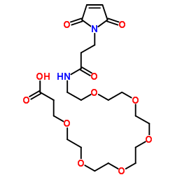 Mal-amido-PEG6-acid Structure