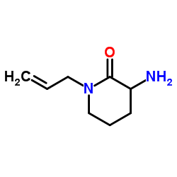 1-Allyl-3-amino-2-piperidinone结构式