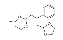 2-(4,4-diethoxy-2-phenylbutyl)-1,3-dioxolane Structure