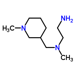 N-Methyl-N-[(1-methyl-3-piperidinyl)methyl]-1,2-ethanediamine结构式