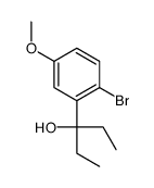 3-(2-bromo-5-methoxyphenyl)pentan-3-ol结构式