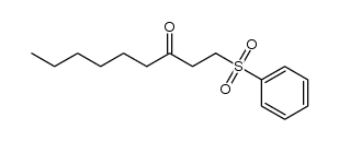 1-(phenylsulfonyl)nonan-3-one Structure