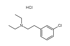 3-[2-(diethylamino)ethyl]chlorobenzene hydrochloride结构式