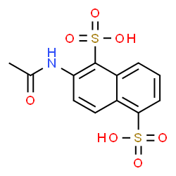 2-acetamido-1,5-naphthalenedisulfonate结构式