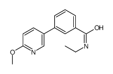 N-ethyl-3-(6-methoxypyridin-3-yl)benzamide结构式